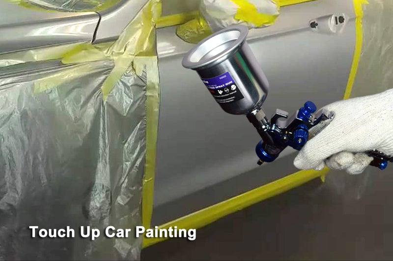 Dynastus Touch Up 4.2 oz HVLP Air Spray Gun Auto Car Detail Paint Sprayer Spot Repair, with Protective Kits - Image 4